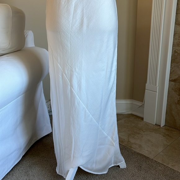 NWT ASOS DESIGN Bias Slip MIDI Dress Ivory US 6 - Picture 11 of 16